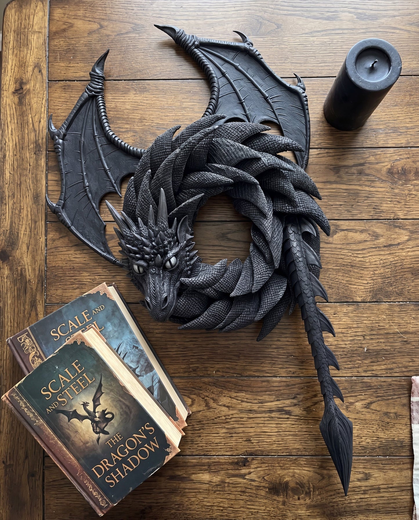 Handgefertigter Drachenkranz